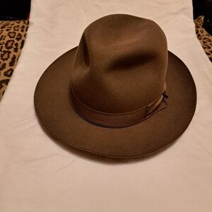 Classic Brown Fedora Hat